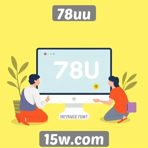 Interface do usuário do site 78uu em destaque